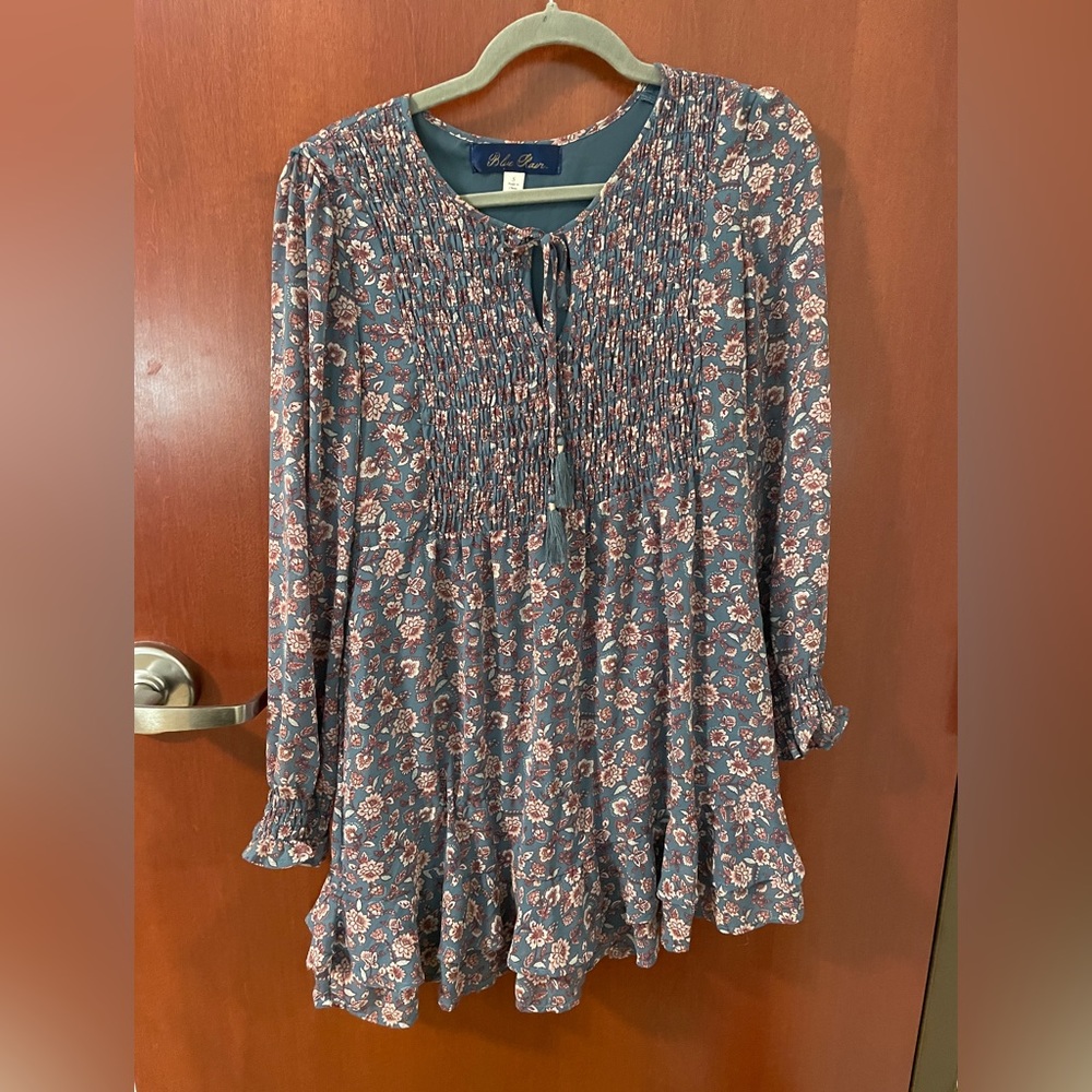 Blue Rain Floral dress